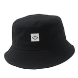 Smiling Face Tag Fisherman Hat
