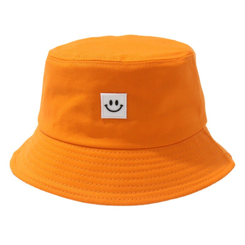 Smiling Face Tag Fisherman Hat