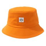Smiling Face Tag Fisherman Hat