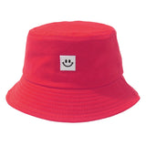 Smiling Face Tag Fisherman Hat