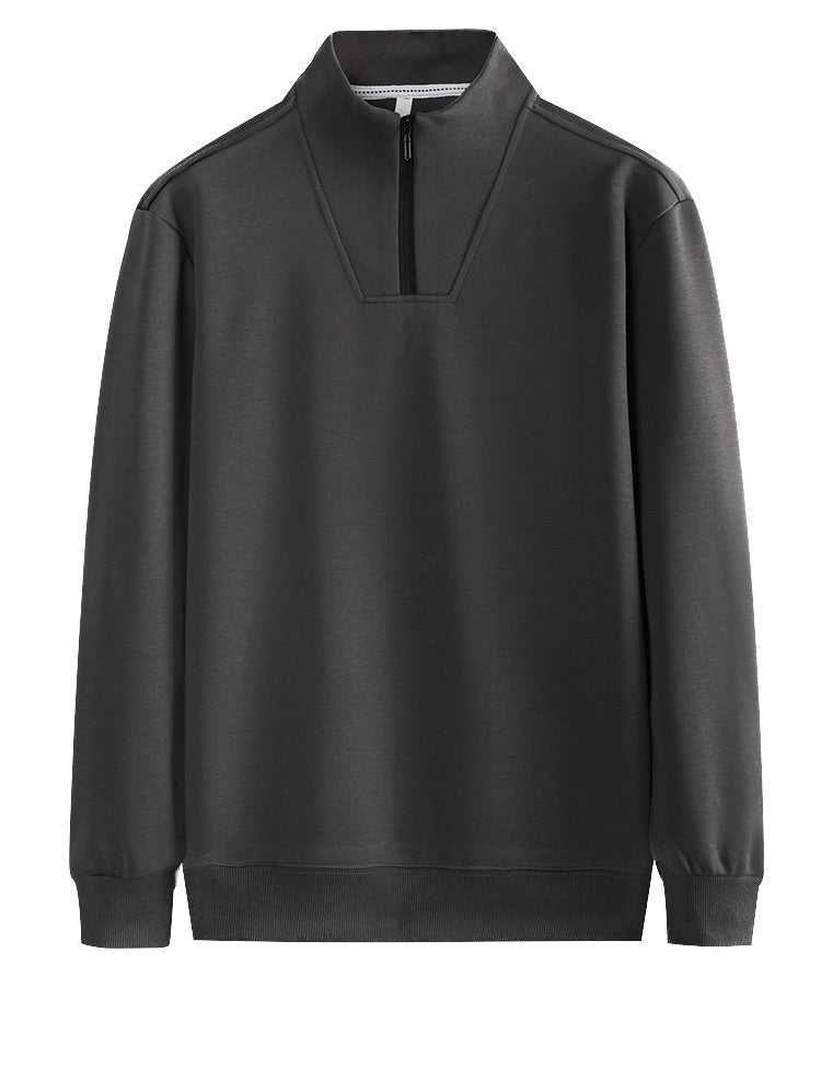 Quarter-zip Stand Collar Sweatshirt