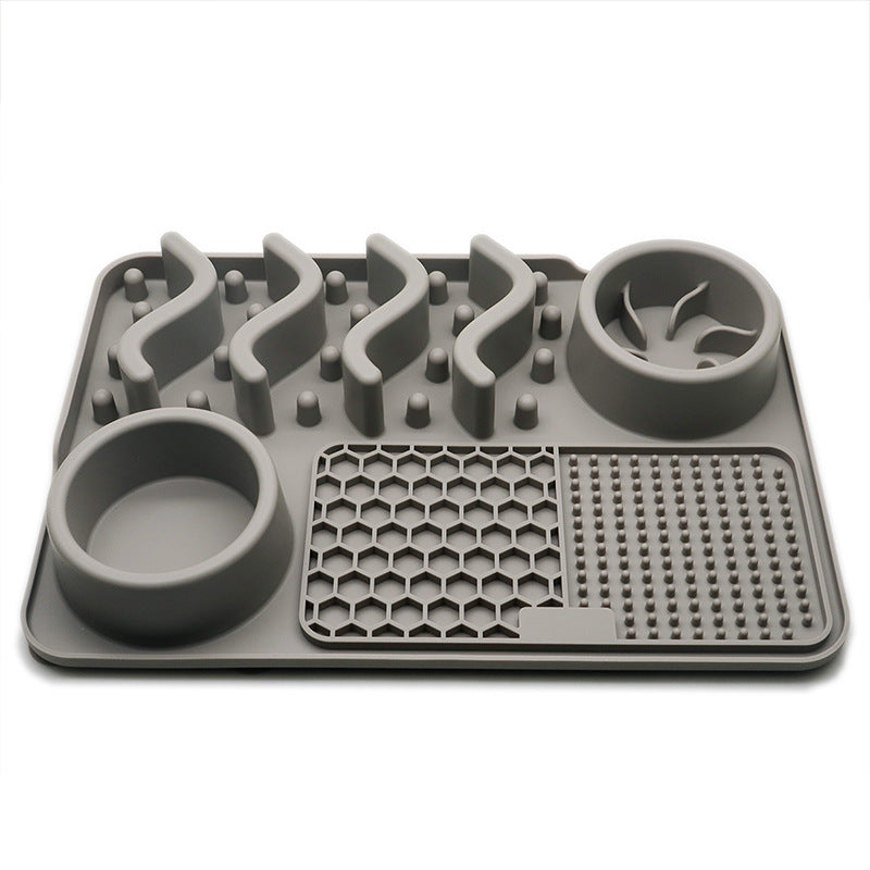 Tapis à lécher 3 en 1 en silicone pour animaux de compagnie 