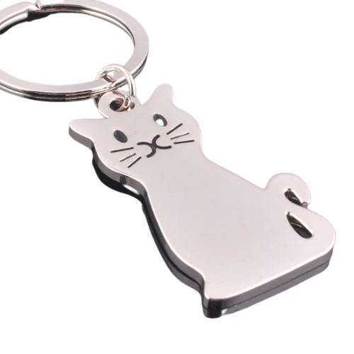 Porte-clés en forme de chat 