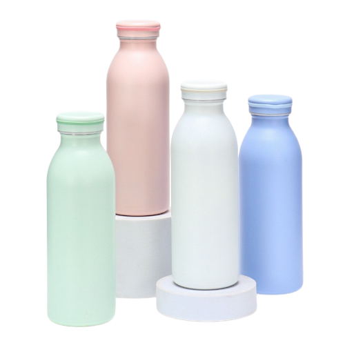Gobelets en acier inoxydable pastel avec couvercle 