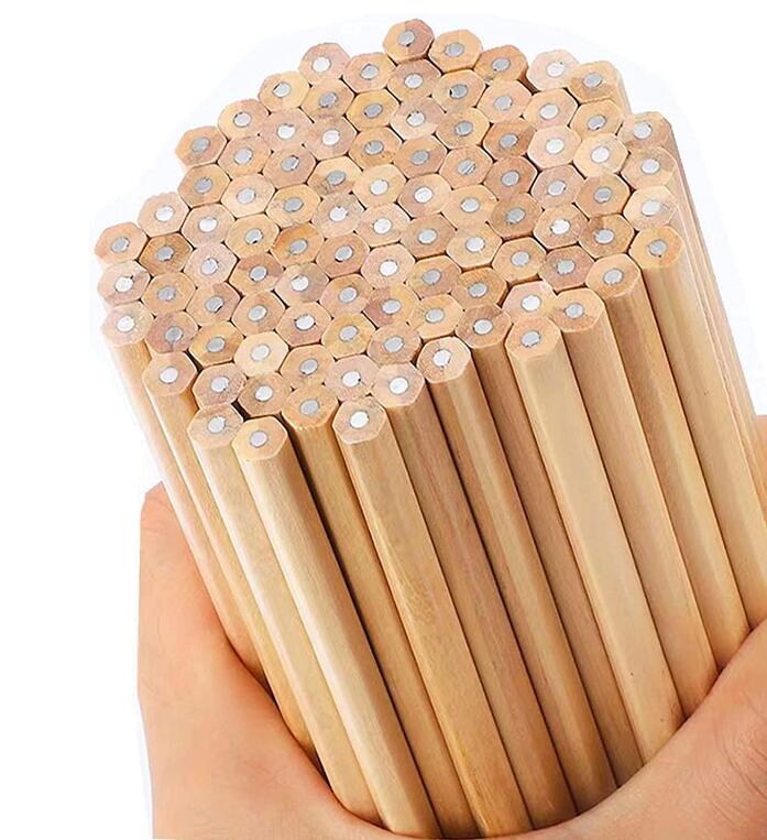 Crayon artisanal en bois naturel non verni 