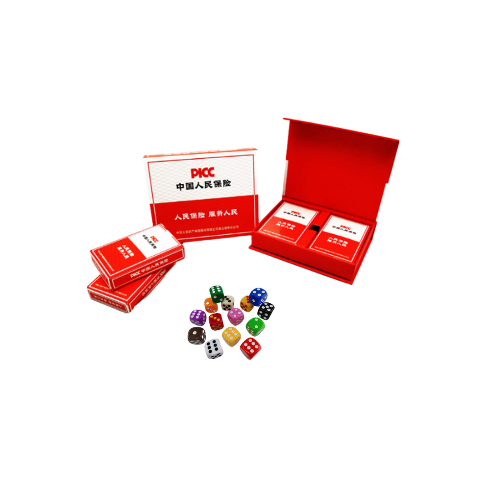 2-pack Playing Cards & 5pcs Dice