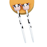 Plastic Pen With Cow Design