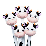 Plastic Pen With Cow Design