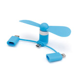 Mini ventilateur de téléphone 3 en 1 