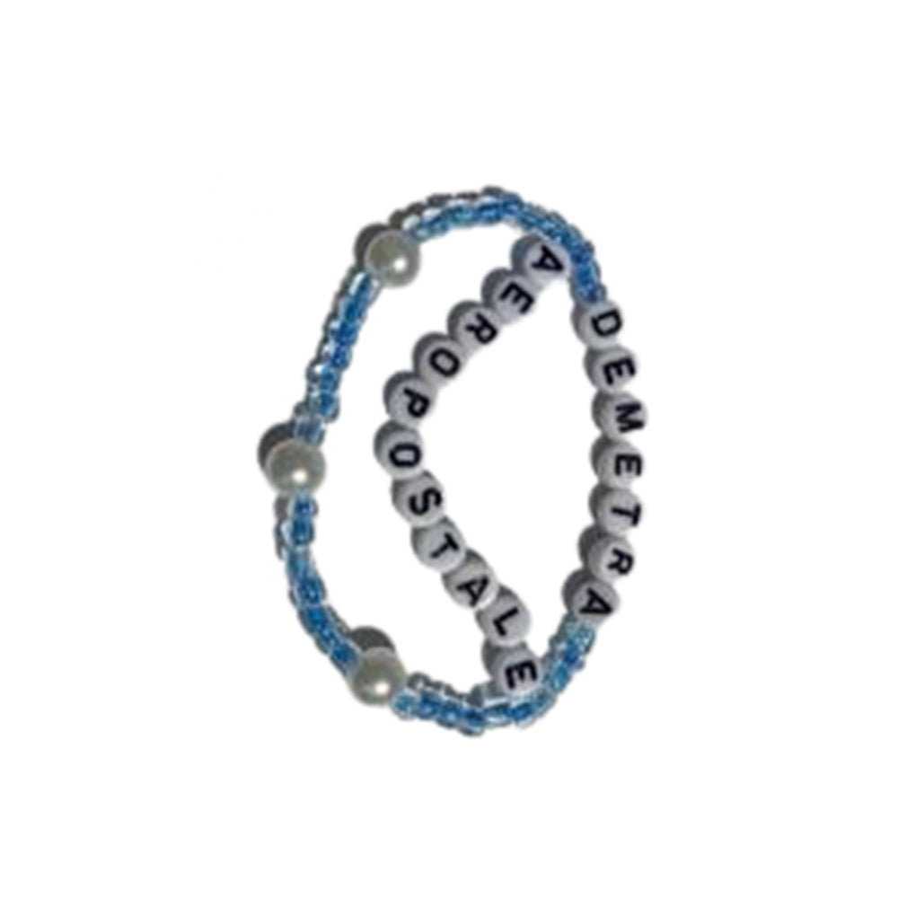 Bracelet de perles avec lettres 