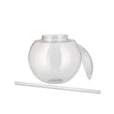 Gobelet rond à bulles de 22 oz avec paille 