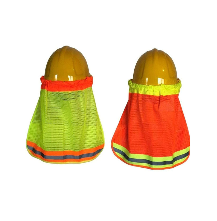 Casque de sécurité orange pour le cou 