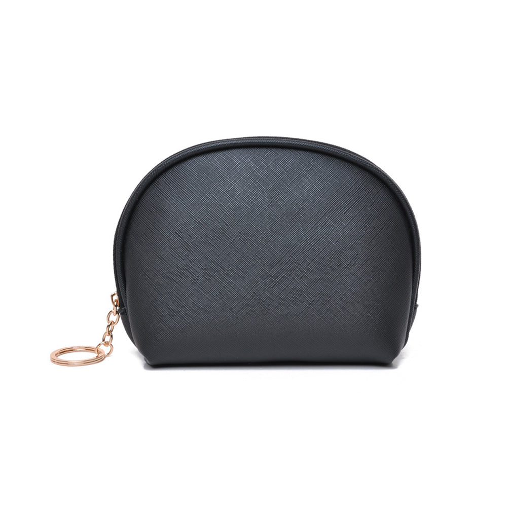 Shell-shaped Pu Leather Cosmetic Bag