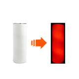 20oz Glow-in-the-dark Stainless Steel Straight Tumbler