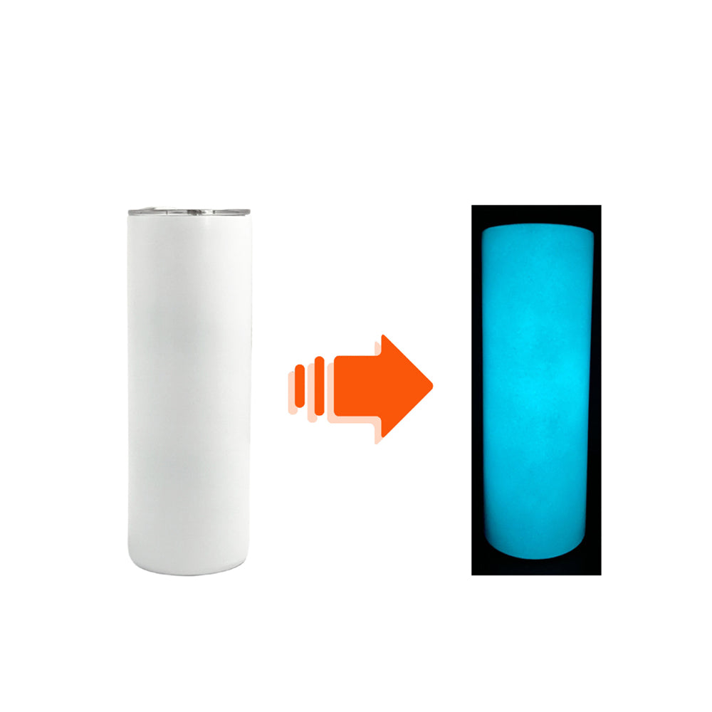 20oz Glow-in-the-dark Stainless Steel Straight Tumbler