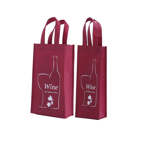 Sac non tissé laminé pour bouteille de vin 