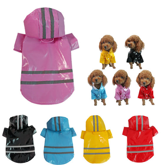 Manteau de pluie réfléchissant pour chien 