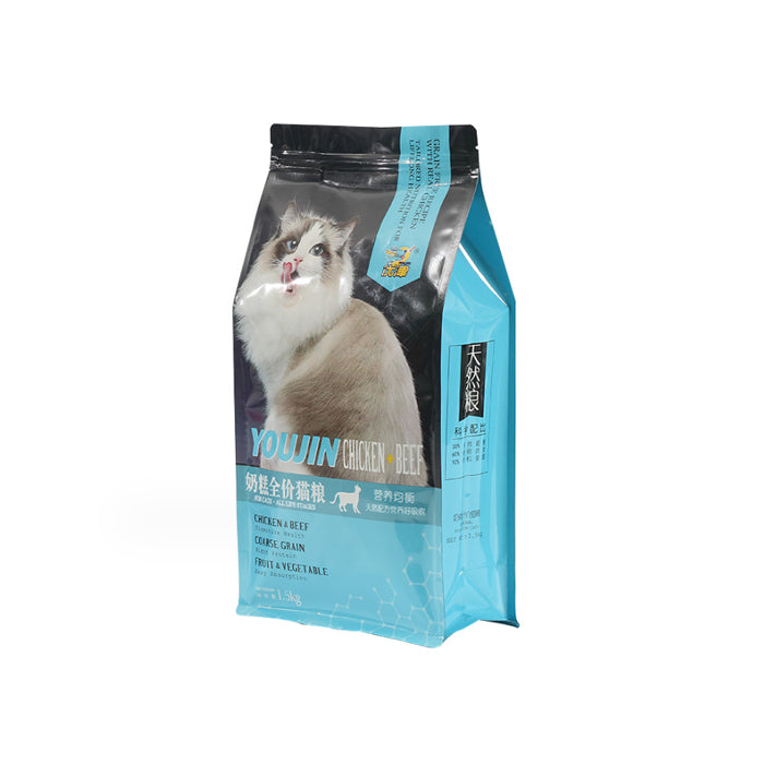 Sac d'emballage pour aliments pour animaux de compagnie 