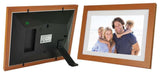 Cadre photo numérique en bois à écran tactile 