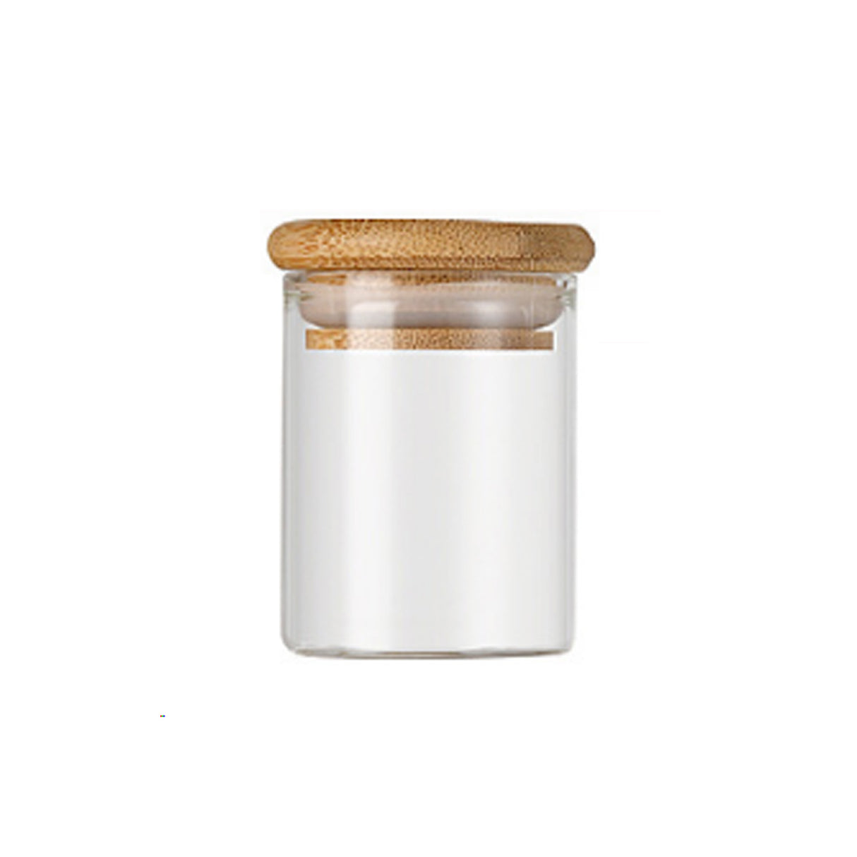 Pots à épices en verre de 57 ml avec couvercle en bambou 