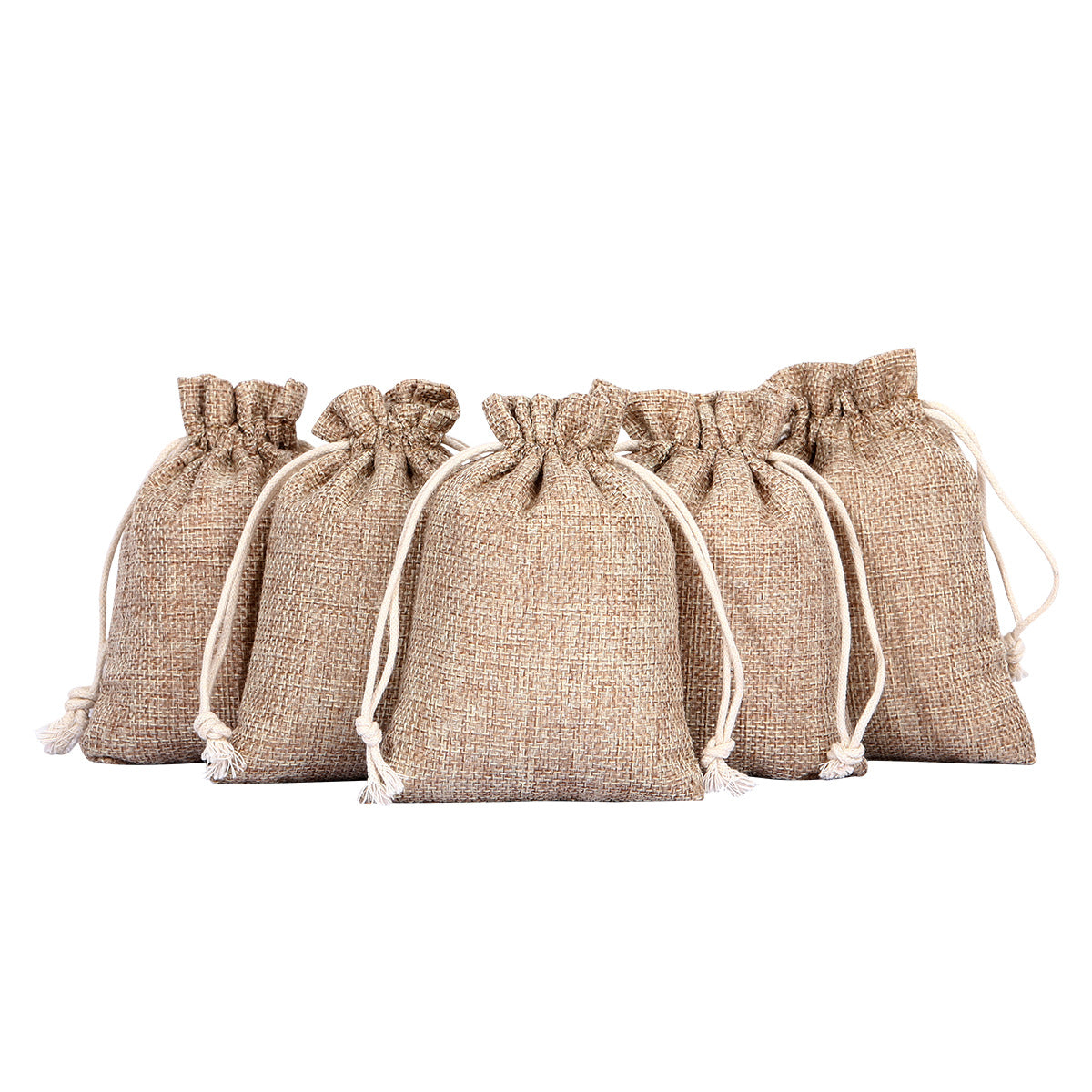 Pochette en toile de jute 