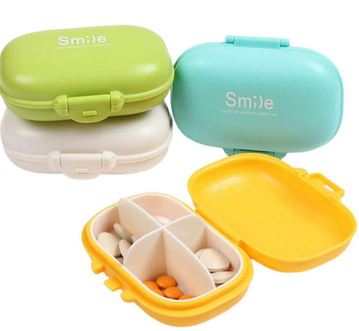 4-cell Plastic Medicine Box