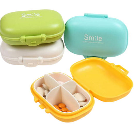 4-cell Plastic Medicine Box