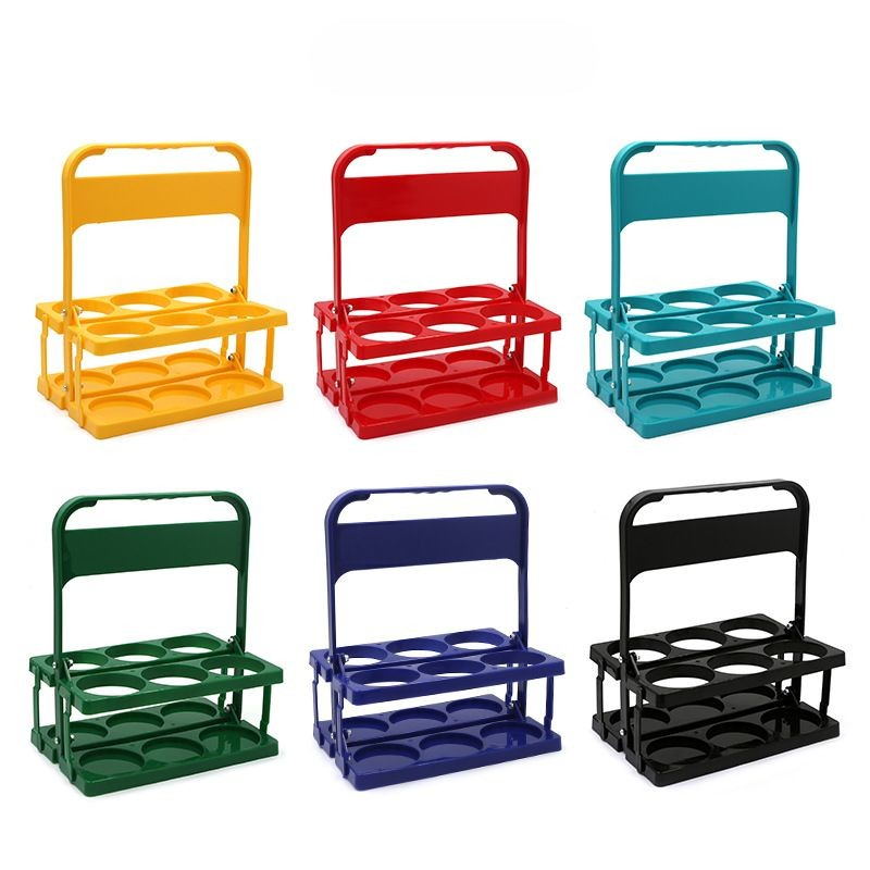 Panier à bière pliable en plastique, lot de 6 