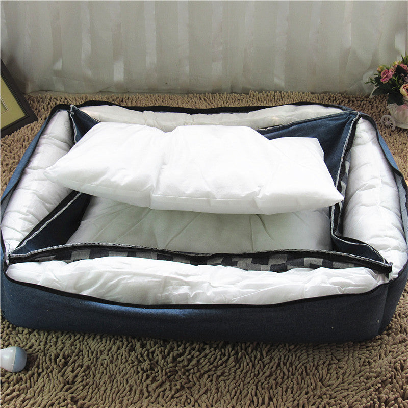 Grand lit en toile pour chien 