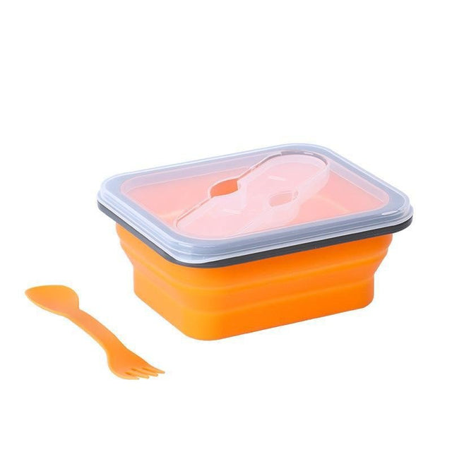 600ml Silicone Spoon Fork Lunch Box - Yorkn Inc✅