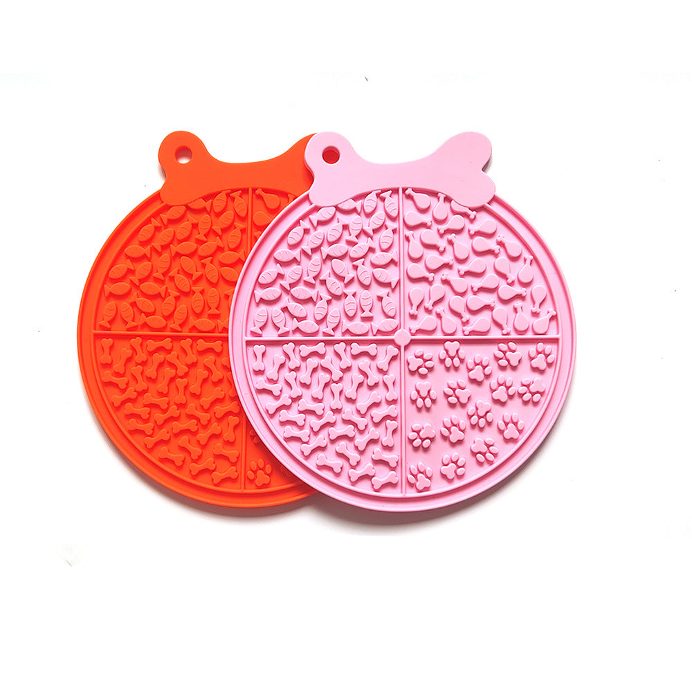 Coussin à lécher en silicone pour chien à alimentation lente 