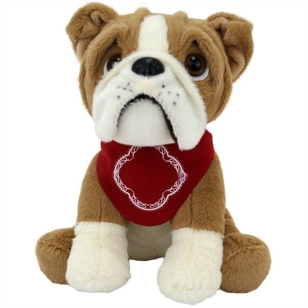 Bouledogue brun de 20 cm – Grands yeux 