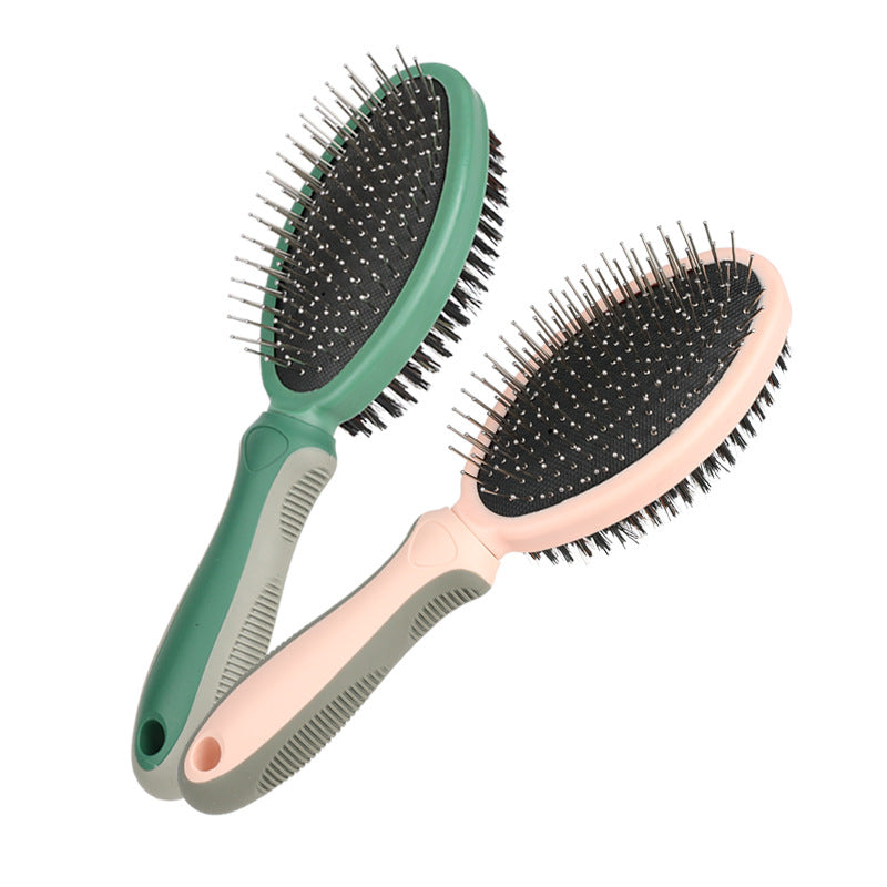 Brosse double face pour animaux de compagnie 