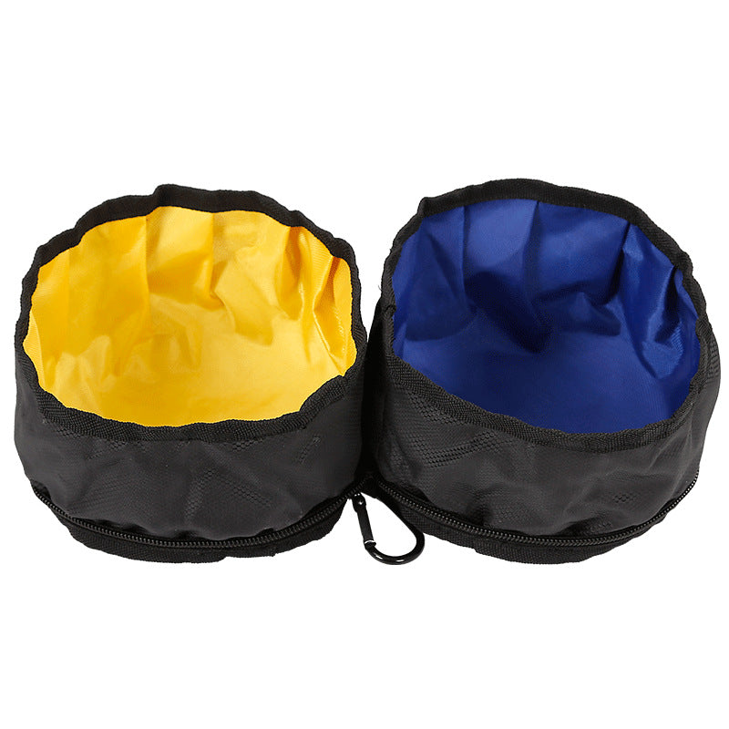Gamelle double pour animaux de compagnie d'extérieur 