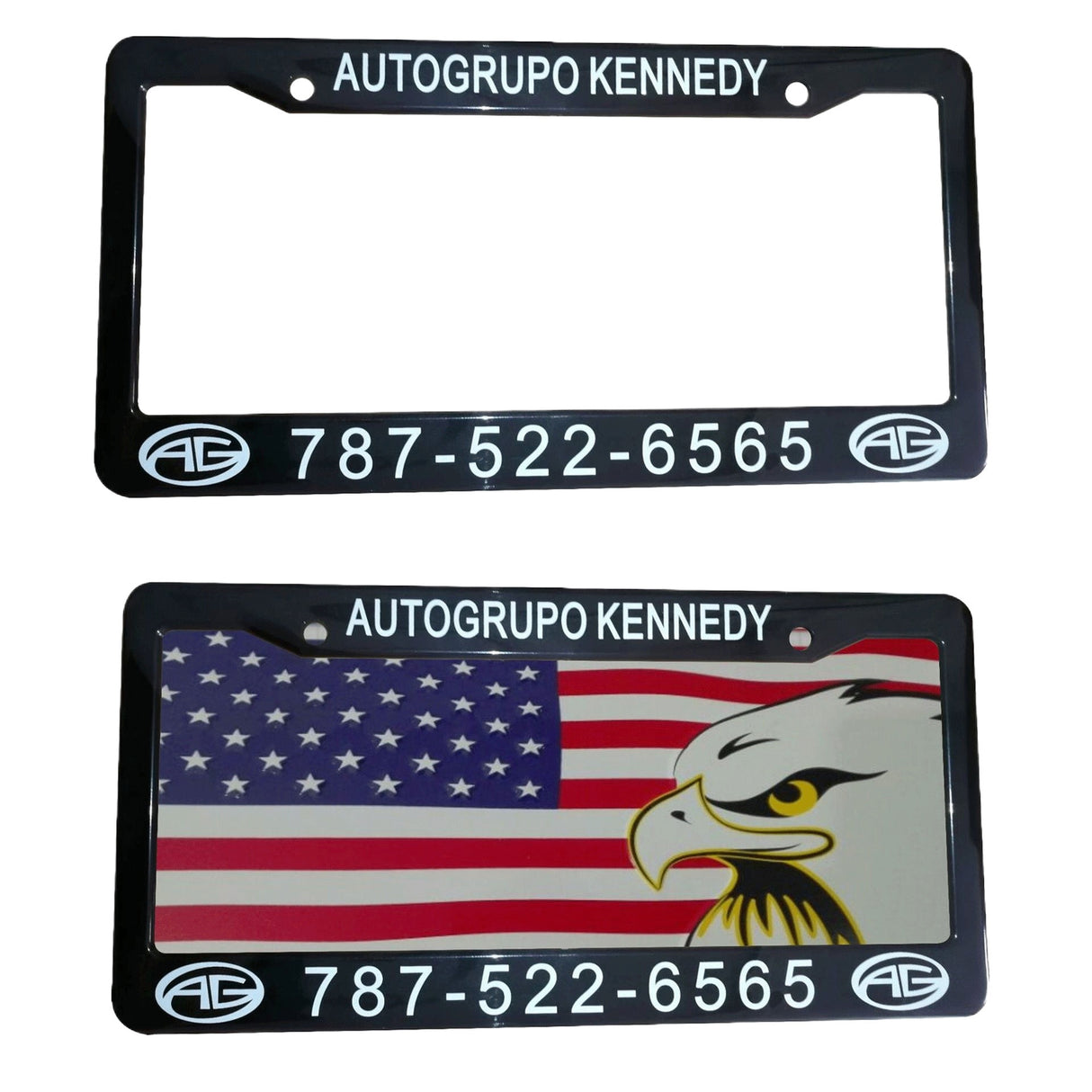 Plaque d'immatriculation en aluminium 