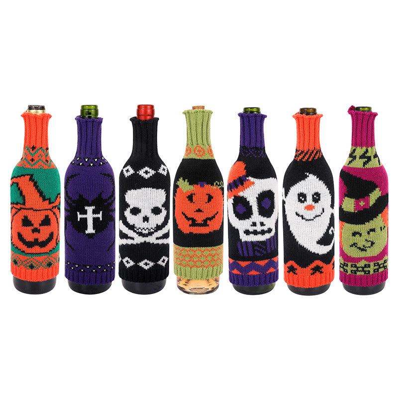 Housse de bouteille de vin d'Halloween 