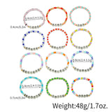 Bracelet de perles alphabet phosphorescent 