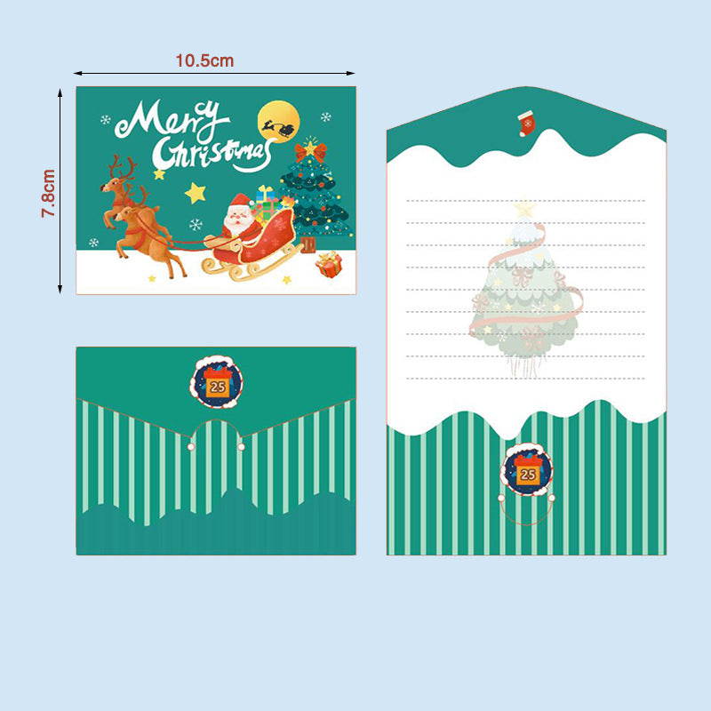 Carte de vœux de Noël avec enveloppe 