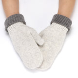 Bicolor Knitted Mitten