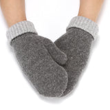Bicolor Knitted Mitten
