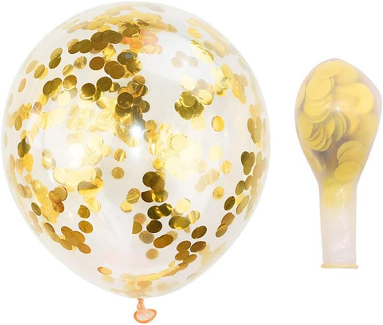 Ballons transparents de 12 pouces avec confettis à l'intérieur 