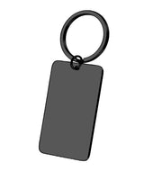 Porte-clés miroir en acier inoxydable 