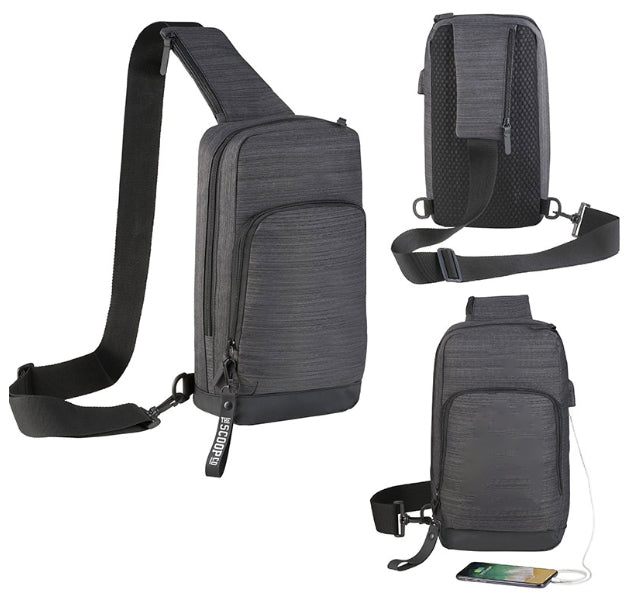 Sac bandoulière avec port USB 