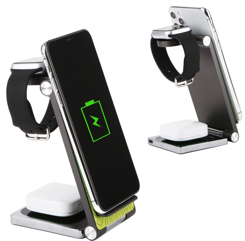 Chargeur sans fil pliable 3 en 1 