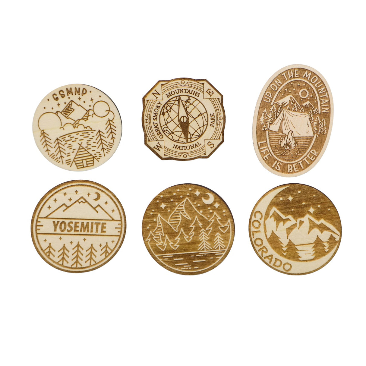 Badge en bois 