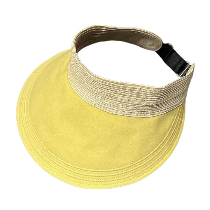 Chapeau de paille vide avec protection solaire 
