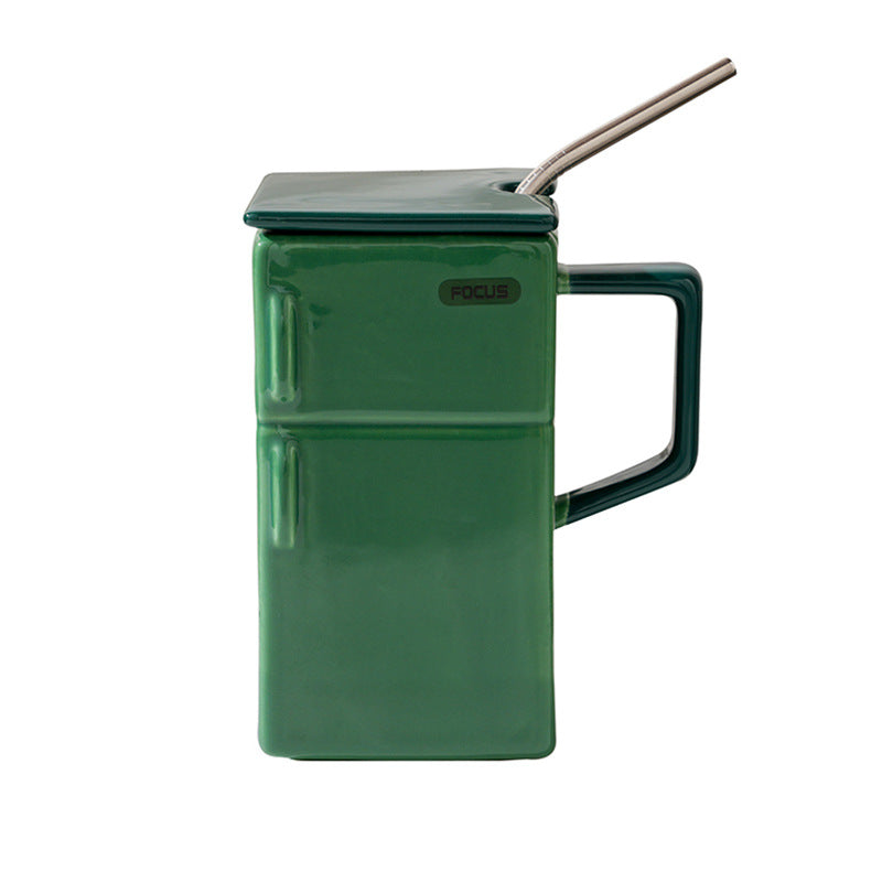 Tasse en céramique en forme de réfrigérateur 