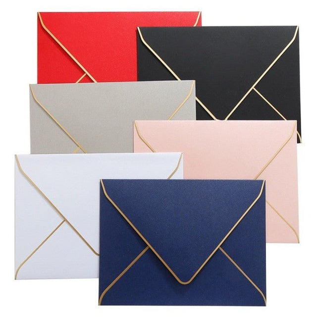 6.89 Inch Gold Edged Envelope - Yorkn Inc✅