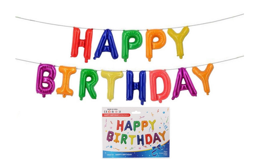 Ensemble de ballons « Joyeux anniversaire » de 16 pouces 