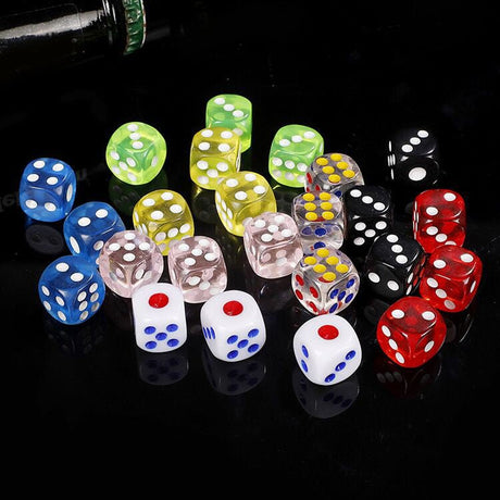 6pcs Dice Set Packed With Pouches For Bar - Yorkn Inc✅